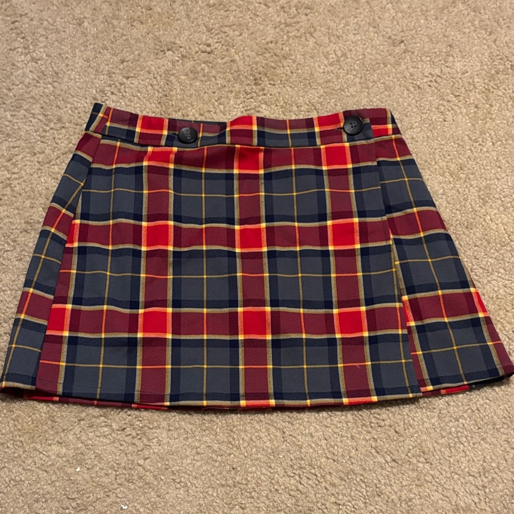 Forever 21 Red and Blue Plaid Mini Skirt